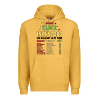 Mustard black inventors black history Premium Hoodie - MaliasSmallBusiness