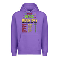 Purple black inventors black history Premium Hoodie - MaliasSmallBusiness