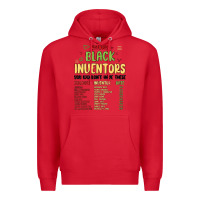 Red black inventors black history Premium Hoodie - MaliasSmallBusiness