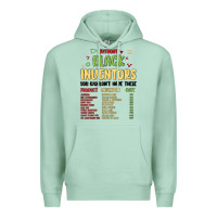 Seafoam black inventors black history Premium Hoodie - MaliasSmallBusiness