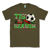 Army Green tis' the season soccer Classic Tee - Zillion Design Studio
