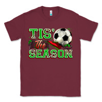 Burgundy tis' the season soccer Classic Tee - Zillion Design Studio