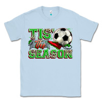 Dusty Blue tis' the season soccer Classic Tee - Zillion Design Studio
