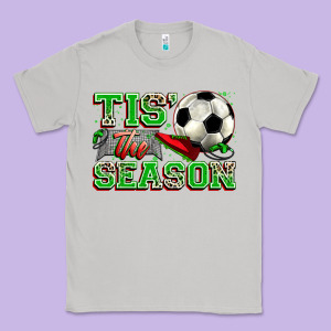 Tis' The Season Soccer Classic Tee Designed By Zillion Design Studio