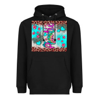 Black auntie leopard turquoise Heavyweight Hoodie - JahusDesignShop