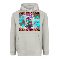 Moon Dust auntie leopard turquoise Heavyweight Hoodie - JahusDesignShop