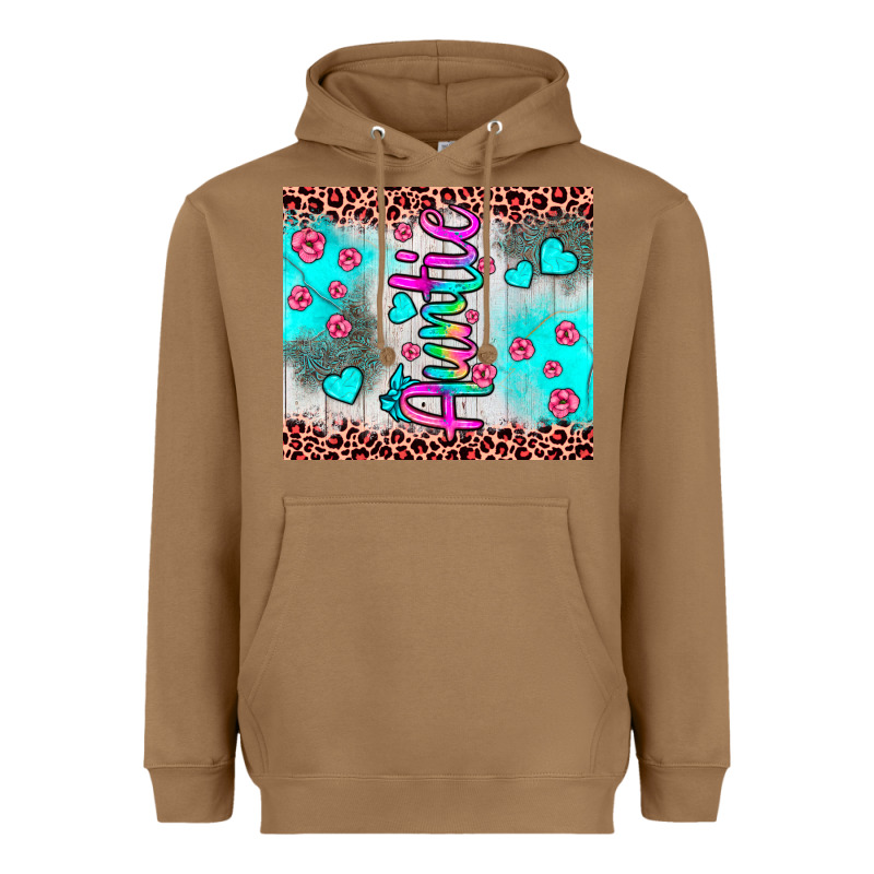 Auntie Leopard Turquoise Heavyweight Hoodie by JahusDesignShop | Teevron