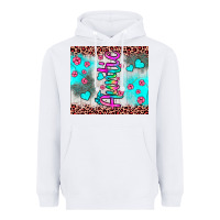White auntie leopard turquoise Heavyweight Hoodie - JahusDesignShop
