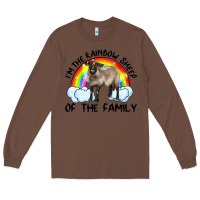 Chestnut i'm the rainbow sheep of the family suffolk sheep black face sheep Long Sleeve Tee - RanaPortraitStore