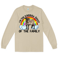 Mushroom i'm the rainbow sheep of the family suffolk sheep black face sheep Long Sleeve Tee - RanaPortraitStore