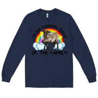 Navy i'm the rainbow sheep of the family suffolk sheep black face sheep Long Sleeve Tee - RanaPortraitStore