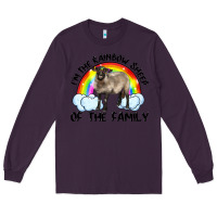 Plum i'm the rainbow sheep of the family suffolk sheep black face sheep Long Sleeve Tee - RanaPortraitStore