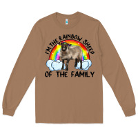 Toasted Coconut i'm the rainbow sheep of the family suffolk sheep black face sheep Long Sleeve Tee - RanaPortraitStore