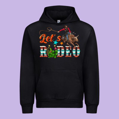 Lets Rodeo Urban Hoodie Designed By Nancycooperartshop