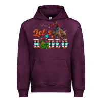Mauve Wine lets rodeo Urban Hoodie - NancyCooperArtShop