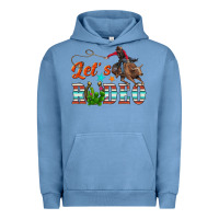 Pigment Pebble Blue lets rodeo Urban Hoodie - NancyCooperArtShop