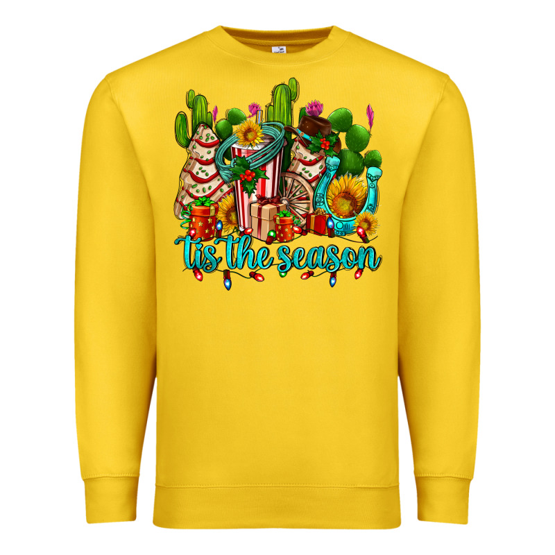 Tis The Season Christmas Tree  Cake Premium Sweatshirt by AdoDesignShop | Teevron