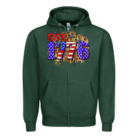 Sports Green est. 1776 4th of july Zipper Hoodie - Zillion Design Studio