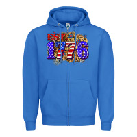 True Royal est. 1776 4th of july Zipper Hoodie - Zillion Design Studio