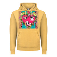 Vintage Mustard v.d cow and heart Vintage Hoodie - AdoDesignShop