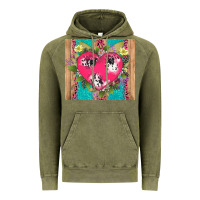 V.d Cow And Heart Vintage Hoodie | Teevron