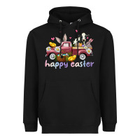 Black happy easter trucks Heavyweight Hoodie - AdoDesignShop