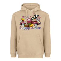 Mushroom happy easter trucks Heavyweight Hoodie - AdoDesignShop