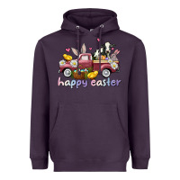 Plum happy easter trucks Heavyweight Hoodie - AdoDesignShop