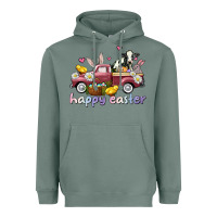 Sage happy easter trucks Heavyweight Hoodie - AdoDesignShop