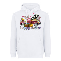 White happy easter trucks Heavyweight Hoodie - AdoDesignShop
