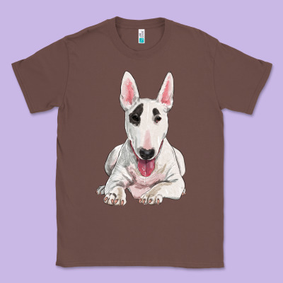 Bull Terrier Classic Tee Designed By Ranaportraitstore