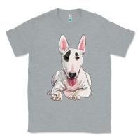 Heather Grey bull terrier Classic Tee - RanaPortraitStore