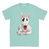 Seafoam bull terrier Classic Tee - RanaPortraitStore
