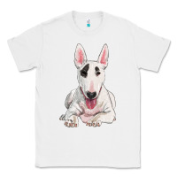White bull terrier Classic Tee - RanaPortraitStore