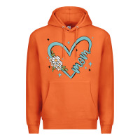 Carrot mom with heart and flowers Premium Hoodie - MaliasSmallBusiness