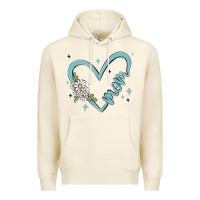Tofu mom with heart and flowers Premium Hoodie - MaliasSmallBusiness