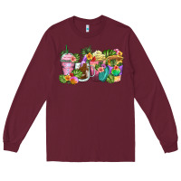 Tropical Coffee Cups Long Sleeve Tee | Teevron