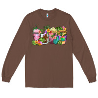Chestnut tropical coffee cups Long Sleeve Tee - Zillion Design Studio
