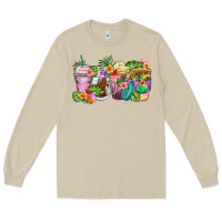 Mushroom tropical coffee cups Long Sleeve Tee - Zillion Design Studio