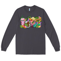 Smoke tropical coffee cups Long Sleeve Tee - Zillion Design Studio