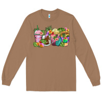 Toasted Coconut tropical coffee cups Long Sleeve Tee - Zillion Design Studio
