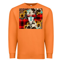 Carrot bullskull Sunflower Premium Sweatshirt - JahusDesignShop
