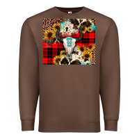 Chestnut bullskull Sunflower Premium Sweatshirt - JahusDesignShop