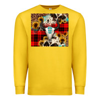 Lemon bullskull Sunflower Premium Sweatshirt - JahusDesignShop