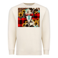 Sandshell bullskull Sunflower Premium Sweatshirt - JahusDesignShop