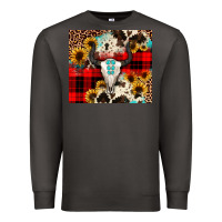 Smoke bullskull Sunflower Premium Sweatshirt - JahusDesignShop