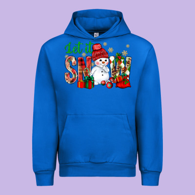 Let It Snow With Snowman Urban Hoodie Designed By Nancycooperartshop