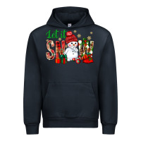 Navy let it snow with snowman Urban Hoodie - NancyCooperArtShop