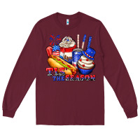 Burgundy tis the season billie wilder Long Sleeve Tee - texasbilliewilder