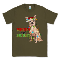 Army Green merry and bright chihuahua Classic Tee - RanaPortraitStore